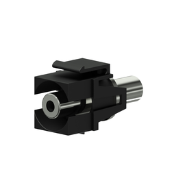 VCK310/B Procab Keystone Adapter 3,5mm Klinken Buchse auf Buchse, schwarz Produktbild front M