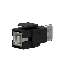 VCK620/B Procab Keystone Adapter USB 2.0 A auf USB 2.0 B, drehbar, schwa Produktbild front M
