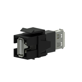 VCK622/B Procab Keystone Adapter USB 2.0 A auf USB 2.0 A, schwarz Produktbild front M