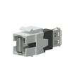 VCK622/W Procab Keystone Adapter USB 2.0 A auf USB 2.0 A, weiß Produktbild front S