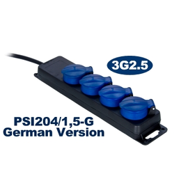 PSI204/01,5 Procab Netzleiste 4 fach IP44, 3G2.5,  Anschlusskabel 1,5m Produktbild