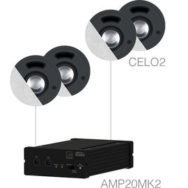 SENSO2.4/W Audac Lautsprecher Set (4x CELO2 + AMP20), weiß Produktbild