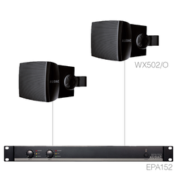 PURRA5.2E/B Audac Lautsprecherset (2x WX502/O + EPA152), schwarz Produktbild