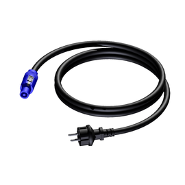PRP442/03 Procab Netzkabel Schuko Stecker auf Powercon Blue / 3m Produktbild front M