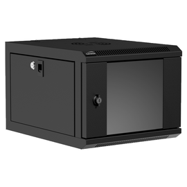 NPR404/B Caymon 9,5 Zoll Wandrack, 4HE, 360mm Tiefe, schwarz Produktbild front M