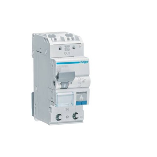ARC916D Hager Fehlerlichtbogen-Schutzein richtung AFDD m. LSSchalter Produktbild Front View L