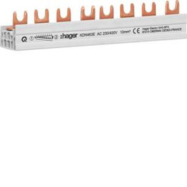 KDN463E Hager Phasenschiene 3P+N Gabel. 10mm²  8M Produktbild
