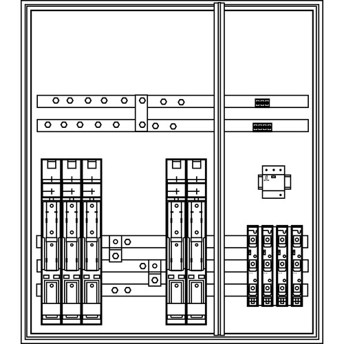 HVS78153.BC Elsta-Mosdorfer HVSK Cu 5x160L+3xSRN25 ÜA(3)B/C 750/850 Produktbild Front View L