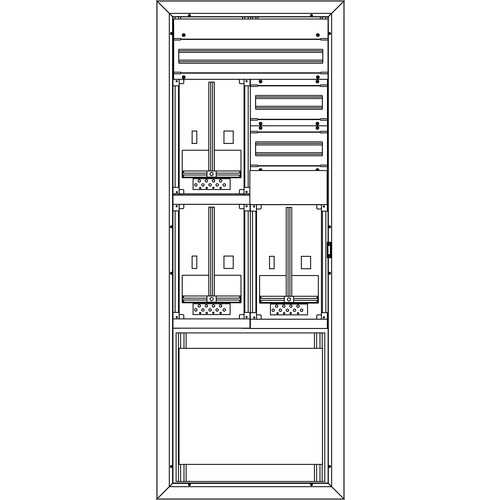 N3B1O2R-R Elsta-Mosdorfer ZVR N 3Z B 1GF oben 2GF rechts (leer) Produktbild Front View L