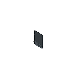22169707 Zumtobel SUP2 TRACK U END PLATE BK Abschlussplatte Produktbild