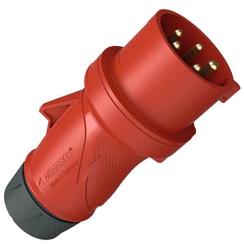 13523 Mennekes Stecker ProTOPXtraS SafeCONTACT 32A 5p 400V 6h IP44 Produktbild Additional View 1 L