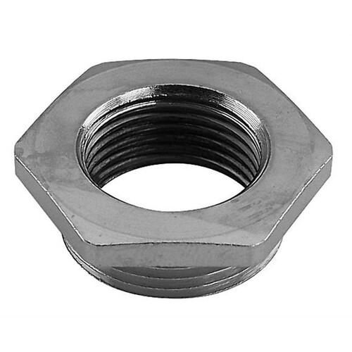 92004565 S.I.B. RMS Reduzierung M80/M63 Messing vernickelt 6kant mit montiertem Produktbild Front View L