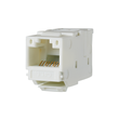 130A11KI Metz Connect UTPmodul 8(8) BuchseKeystone Cat.6A perlweiß Produktbild front S