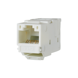 130A11KI Metz Connect UTPmodul 8(8) BuchseKeystone Cat.6A perlweiß Produktbild front M