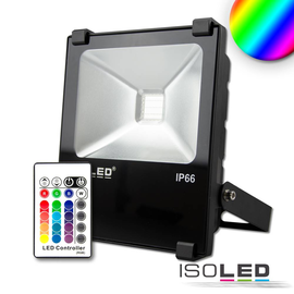 113706 Isoled LED Fluter 30W RGB,IP66 Inkl.Funk-Fernbedienung Produktbild