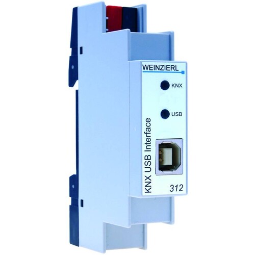 5229 Weinzierl WEINZIERL KNX USB Schnittstelle mit long frame Support REG Produktbild Front View L