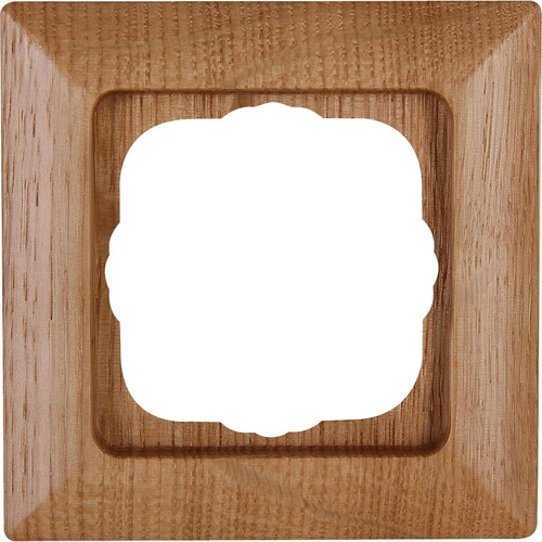 306530063 Kopp Abdeckrahmen 1-fach Milano Eiche Produktbild Front View L