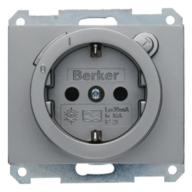 47087004 Berker BERKER K.1 SSD mit FI Schutzschalter und erh.Berührungss. ede Produktbild front M