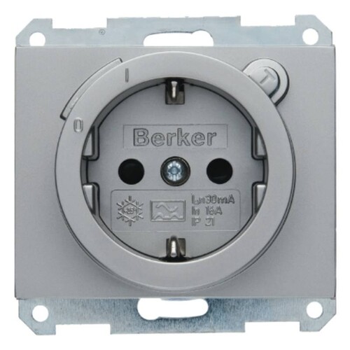 47087004 Berker BERKER K.1 SSD mit FI Schutzschalter und erh.Berührungss. ede Produktbild Front View L