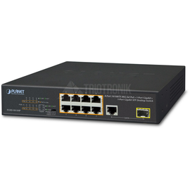 FGSD-1011HP Planet 8-Port 10/100TX 802.3 POE + 1-Port 10/100/1000T + 1-Port SFP, Produktbild front M