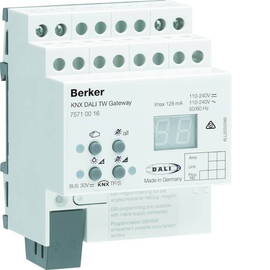 75710016 Berker DALI Gateway KNX/EIB REG Tunable White Produktbild