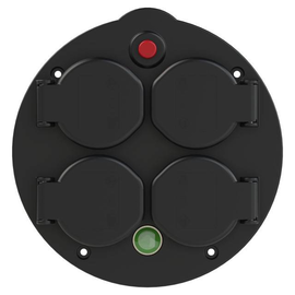 925004 PC-Electric Zentralscheibe Ø250 nat mit 4xSSD IP54 Produktbild front M