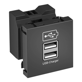 6105302 Obo MTG 2UC2.1 SWGR1 USB Ladegerät mit 2.1 A Ladestrom 45x45mm P Produktbild