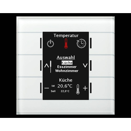 BE-GBZW.01 MDT Glas Bedienzentrale Smart mit Farbdisplay, Weiß Produktbild