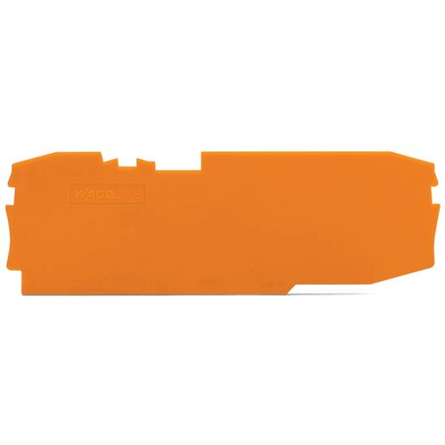 2006-1692 Wago Abschluss  und Zwischenplatte 1 mm dick, orange Produktbild Front View L