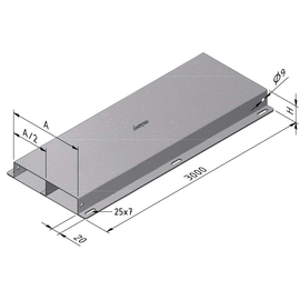 15713 Trayco FS-FDL38-250-2C-3PG Unterflurkanal 2-zügig 250mm Produktbild