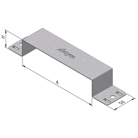 15623 Trayco FS-FD-FB38-250-PG Unterflurkanal Befestigungsbügel 250mm Produktbild