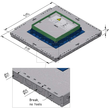 15638 Trayco FS-BOX38-SQ-260-500-PG Unterflurdose Breite 515x515mm Höhe 38mm Produktbild