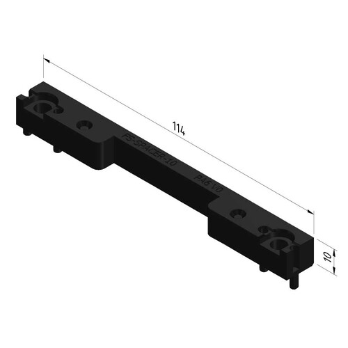 16032 Trayco FS-SPACER-10-PA9011 Abstandhalter für Edelstahl Klappdeckel Produktbild