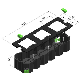 15647 Trayco FS-AC-HO-260-3-50-PA9011 Gerätebecher schwarz Produktbild