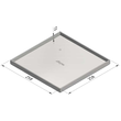 15959 Trayco FS-BC13-SQ-260-WP-SS304 Blinddeckel the Box Edelstahl Produktbild