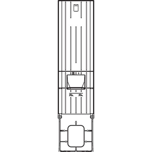 3293 Göhre Verteilersäule 306 m. MoPlatte SV:EHZ 345x1450x240 BxHxT Produktbild Front View L