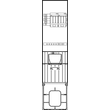 3422 Elsta-Mosdorfer HAS 306 Cu 60/4 2x160T/ABD61005Säule 306 b345xH1450xT240 Produktbild