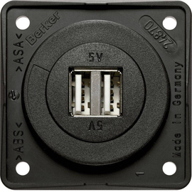 926022505 Berker BERKER INTEGRO USB Ladesteckdose 12V 2fach  anthrazit matt Produktbild