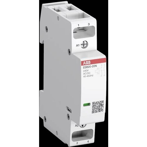 1SBE121111R0120 ABB Installationsschütz ESB20-20N-01 24VAC/DC Produktbild Front View L