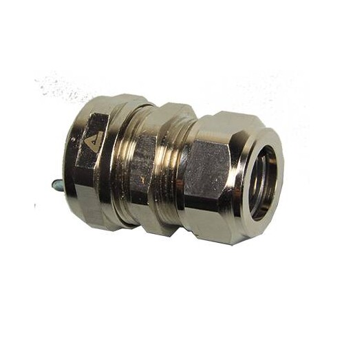 7050150 Anamet PIPE HOSE FITTING, NICKEL PLATED BRASS, IP 67   16 mm   5/16 Produktbild Front View L