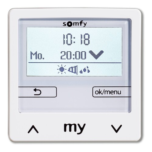 1818315 Somfy Soliris Smoove IB+ Pure White, nur Steuergerät Produktbild Front View L