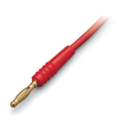 210-136 Wago Prüfstecker Ø 2 mm mit 500mm Leitung, rot Produktbild Front View L