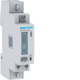 ECM140D Hager Energiezähler 1ph,direkt 40A, MBUS, MID Produktbild