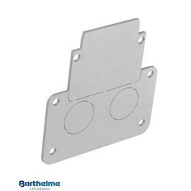 62394141 Barthelme Endkappenset CATania 30 Unterputzprofil, Aluminium roh, 2 St Produktbild