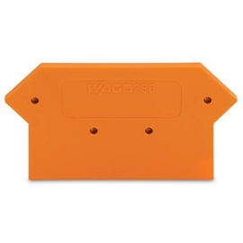 280-331 Wago Abschluss  und Zwischenplatte 2,5 mm dick, orange Produktbild