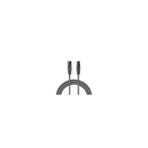 COTG15010GY100 Nedis XLR-Kabel M-F 10m Produktbild Front View L