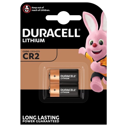 Batterie CR2 Duracell Ultra Power Lithium 3V/920mAh Produktbild Front View L