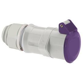 92003740 Bals Stecker 16A 2p 24V keine Nut IP44 Ni 4522 violet, Schraubklemme, Produktbild front M
