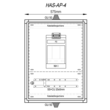 HAS-AP-4 Mehler Hausanschlusskasten AP Aussen B575xH765xT250 Produktbild