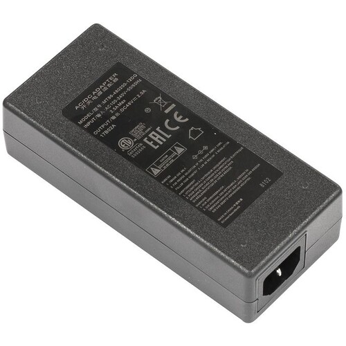 48V2A96W Mikrotik High power 48V 2A 96W power supply + power plug Produktbild Front View L